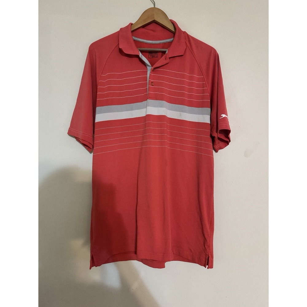 Slazenger Men's Polo Shirt Golf Athletic Exercise Large Summer Spring Bright